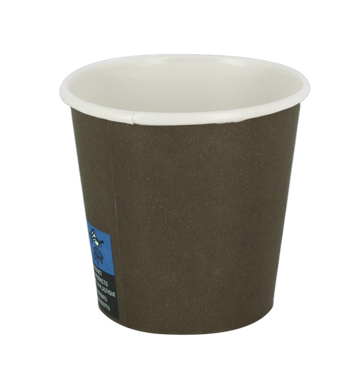 Paper Cup 4Oz/120ml Brown Ø6,2cm (3.000 Units) Paper Cup 4Oz/120ml Brown Ø6,2cm (3.000 Units)