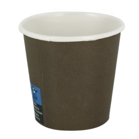 Paper Cup 4Oz/120ml Brown Ø6,2cm (100 Units) 