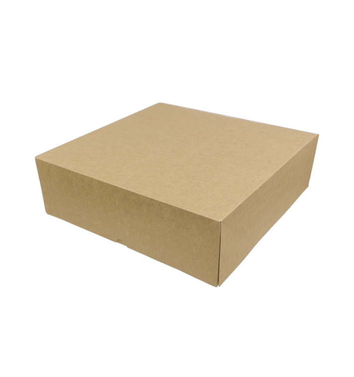 Kraft Carton Box with flip-top front 28x28+10cm (100 Units) Kraft Carton Box with flip-top front 28x28+10cm (100 Units)