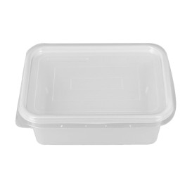 Container with Plastic Lid Clear 12,7x9,1x4,2cm (1.000 Units) 