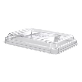 Plastic Lid RPET Clear for Sugarcane Tray Ecologic 710 and 940 ml (50 Units) 