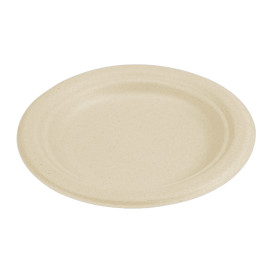 Sugarcane Plate Natural Ø15,5 cm (1000 Units)