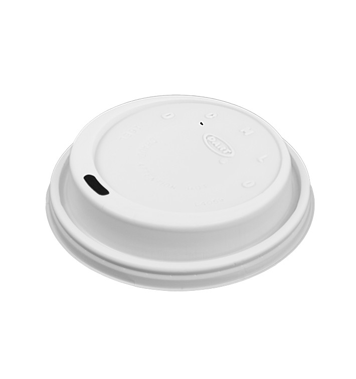 Plastic Lid PS "Cappuccino" White Ø9,4cm (100 Units) Plastic Lid PS "Cappuccino" White Ø9,4cm (100 Units)