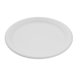 Sugarcane Plate White Ø26 cm (250 Units)