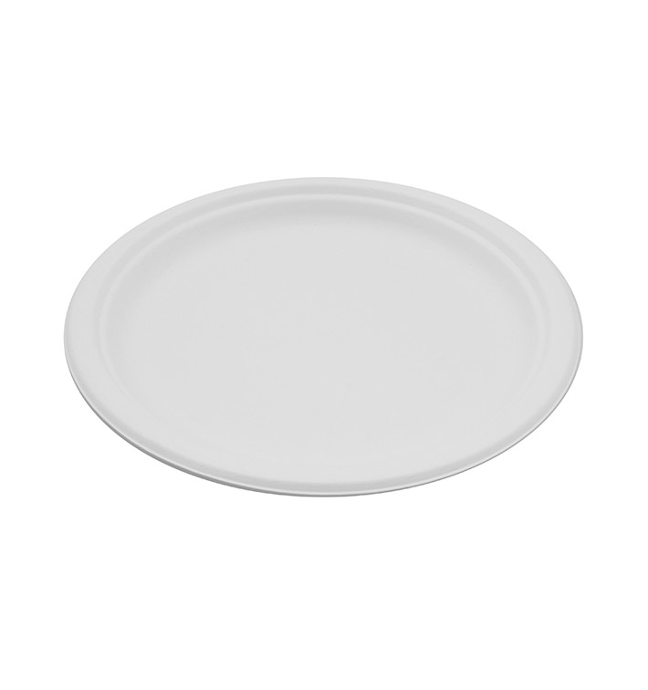 Sugarcane Plate White Ø26 cm (250 Units) Sugarcane Plate White Ø26 cm (250 Units)