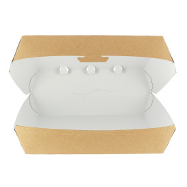 Paper Burger Box Kraft Giant size 23x17,5x8cm (175 Units)