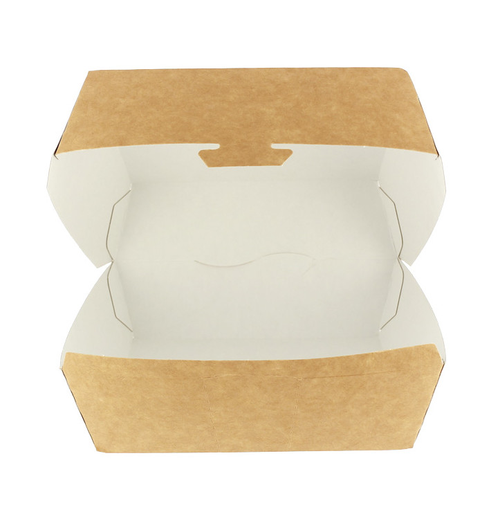 Paper Burger Box Kraft Mega Size 16,5x18x9cm (25 Units) Paper Burger Box Kraft Mega Size 16,5x18x9cm (25 Units)