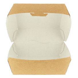 Paper Burger Box Kraft XXL 14,5x14,5x8cm (400 Units)