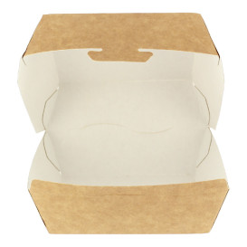 Paper Burger Box Kraft 12x12x7cm (25 Units)