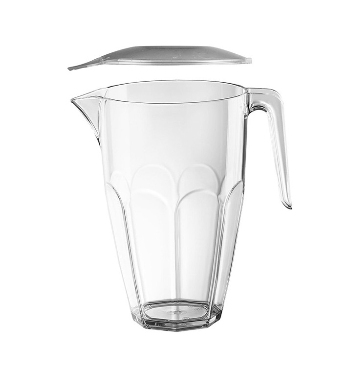Plastic Jar with Lid Clear SAN Reusable 2250ml (1 Unit) Plastic Jar with Lid Clear SAN Reusable 2250ml (1 Unit)