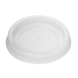 Plastic Lid PS Ø5,7cm for Cup 80/100ml (100 Units) 