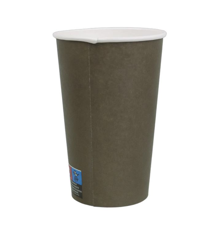 Paper Cup Brown 16Oz/480ml Ø9,0cm (50 Units) Paper Cup Brown 16Oz/480ml Ø9,0cm (50 Units)