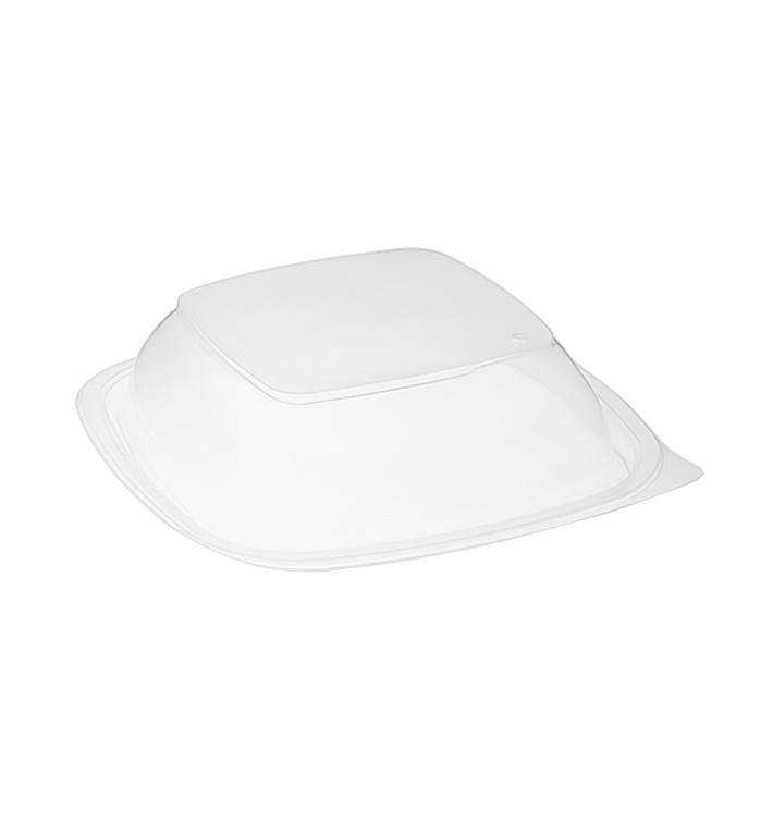 Plastic Lid for Deli Container PP Square shape Black and Creme 16,5x16,5x4cm (50 Units) Plastic Lid for Deli Container PP Square shape Black and Creme 16,5x16,5x4cm (50 Units)