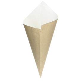 Paper Food Cone Natural 29,5cm 250g (200 Units)