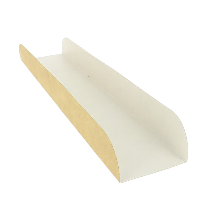 Paper Baguette Tray Kraft 30x6,1x3,2cm (1000 Units) Paper Baguette Tray Kraft 30x6,1x3,2cm (1000 Units)