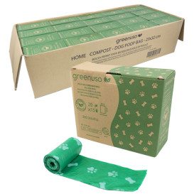 Plastic bag for dog droppings 100% bio 23x32cm (6.000 Units)