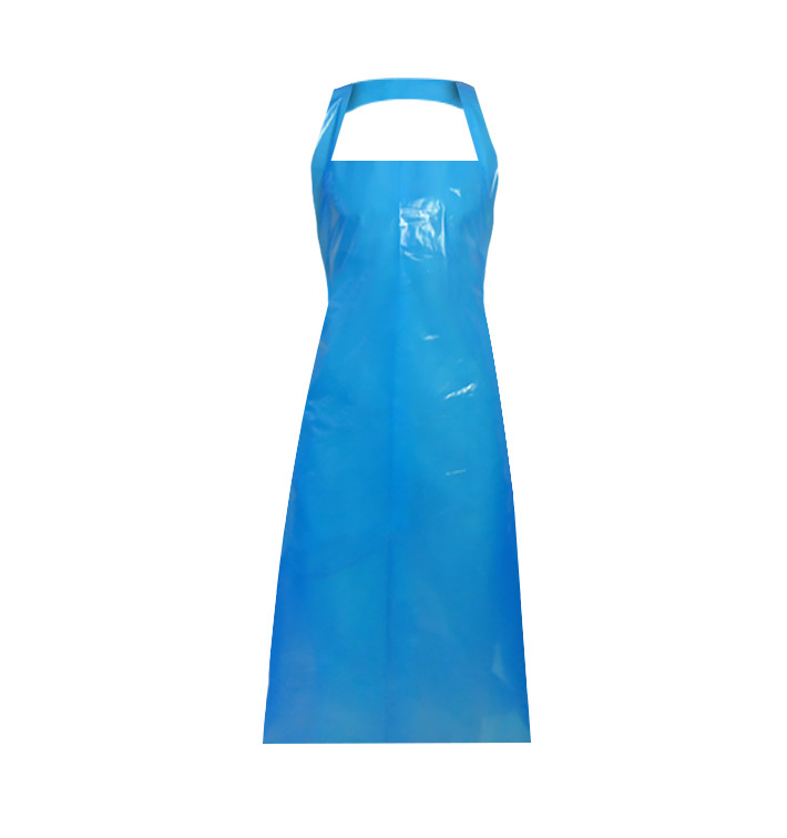 Disposable Plastic Apron PE G100 Blue 76x120cm (100 Units) Disposable Plastic Apron PE G100 Blue 76x120cm (100 Units)