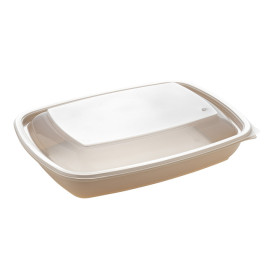 Plastic Deli Container PP 2C Black 900ml 23x16,5x5cm (75 Units)