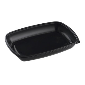 Plastic Deli Container PP Black 1350ml 28x20x4cm (50 Units) 