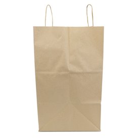 Paper Bag with Handles Kraft 120g/m² 36+24x39cm (200 Units)