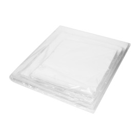 Paper Food Bag Grease-Proof Opened White L Shape 12x12,2cm (100 Units)  