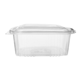 Plastic Hinged Deli Container Microwavable PP Square Shape 750ml (500 Units)