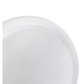 Reusable Plate Flat Economic PS White Ø22cm (300 Units)