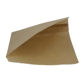 Paper Food Bag Grease-Proof Opened L Shape Kraft 15x15cm (250 Units)  
