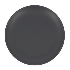 Reusable Plate Durable PP Mineral Antracite Ø23,5cm (54 Units)