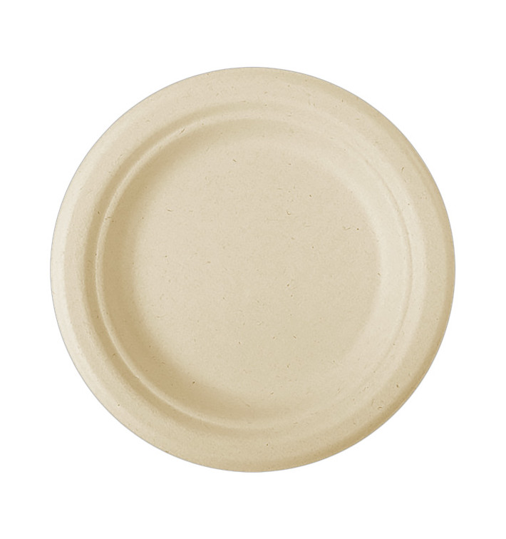 Sugarcane Plate Natural Ø15,5 cm (1000 Units) Sugarcane Plate Natural Ø15,5 cm (1000 Units)