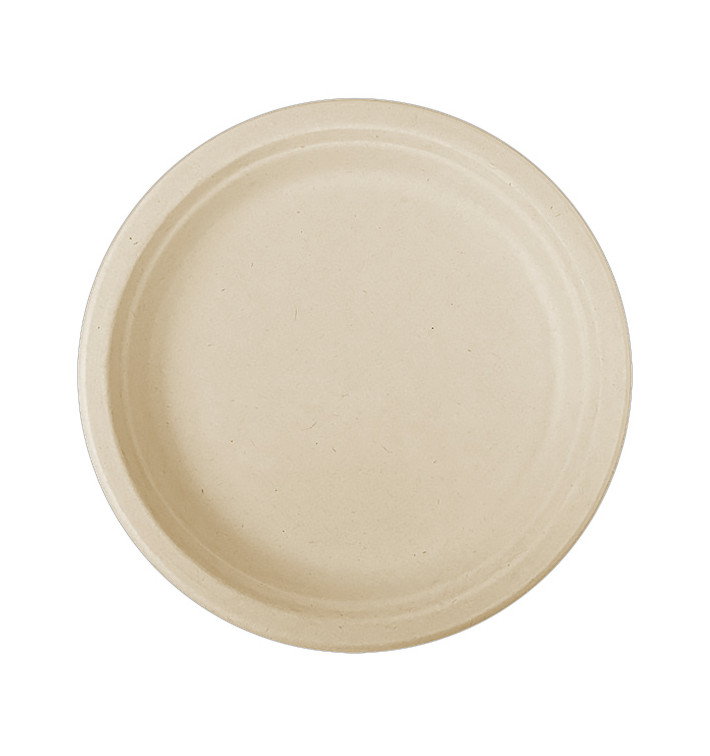 Sugarcane Plate Natural Ø26 cm (50 Units) Sugarcane Plate Natural Ø26 cm (50 Units)