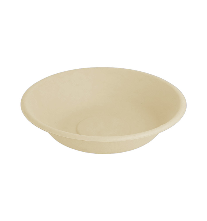 Sugarcane Plate Deep Natural Ø16 cm (50 Units) Sugarcane Plate Deep Natural Ø16 cm (50 Units)