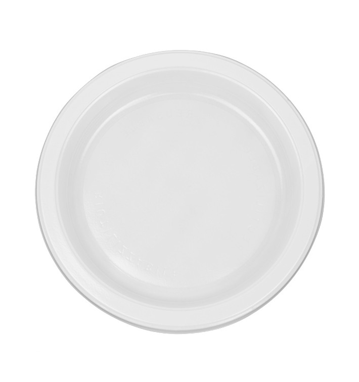 Reusable Plate Flat Economic PS White Ø17cm (450 Units) Reusable Plate Flat Economic PS White Ø17cm (450 Units)