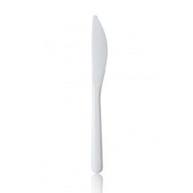 Plastic Knife Premium White 18,5cm 