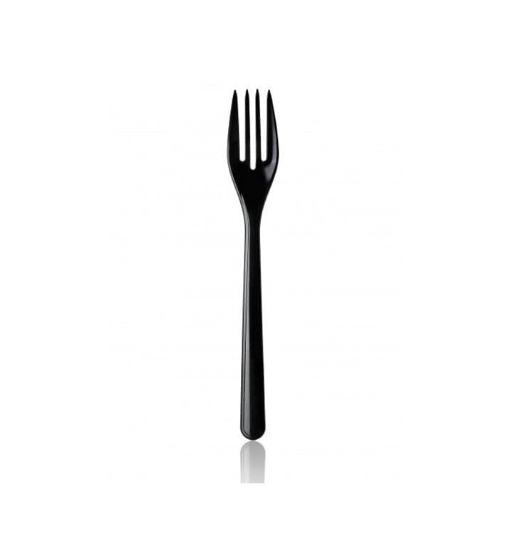 Plastic Fork Premium Black 18,5cm Plastic Fork Premium Black 18,5cm
