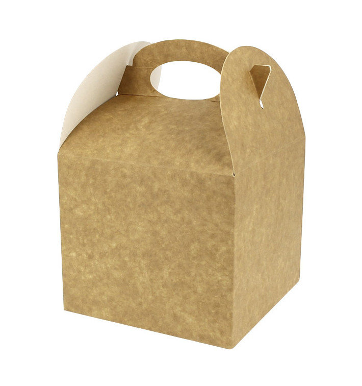 Paper Menu Box Kraft 131x131x115mm (25 Units) Paper Menu Box Kraft 131x131x115mm (25 Units)