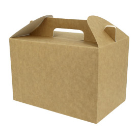 Paper Menu Box Kraft 22,5x14,5x15cm (150 Units)