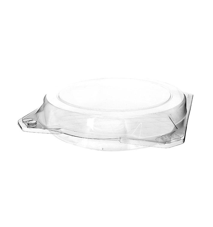 Plastic Hinged Bakery Container PET Ø23x5cm (23 Units) 