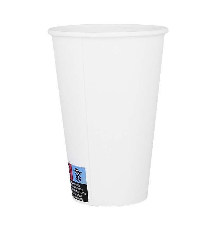 Paper Cup White ECO 12Oz/360ml Ø8cm (50 Units) Paper Cup White ECO 12Oz/360ml Ø8cm (50 Units)