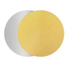 Paper Cake Circle Gold and Silver 28cm (400 Units)