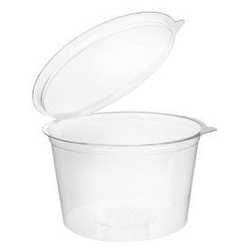 Plastic Container APET Round shape Transparente 1000ml Ø15cm (20 Units)