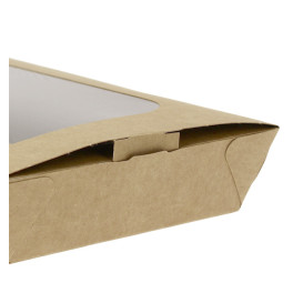 Paper Take-out Container "Premium" 19x10x3,5cm 480ml (25 Units) 