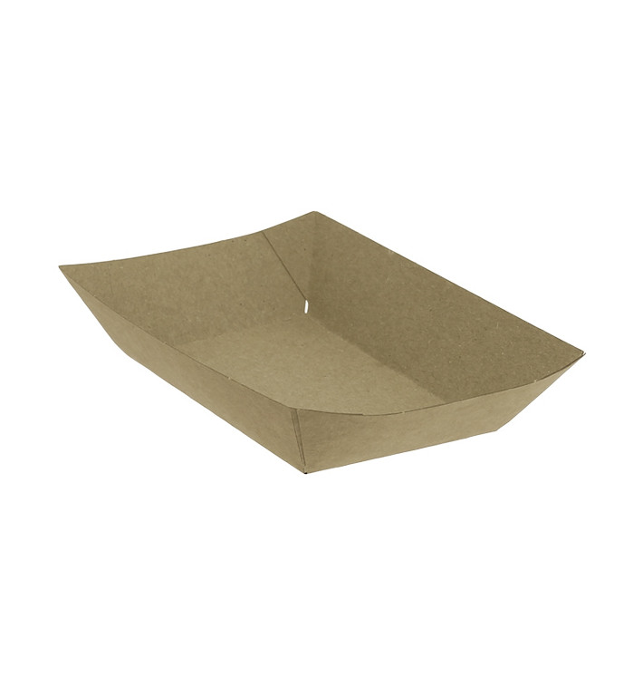 Paper Food Boat Tray Kraft-Kraft 300ml 11x7x3,5cm (25 Units) Paper Food Boat Tray Kraft-Kraft 300ml 11x7x3,5cm (25 Units)