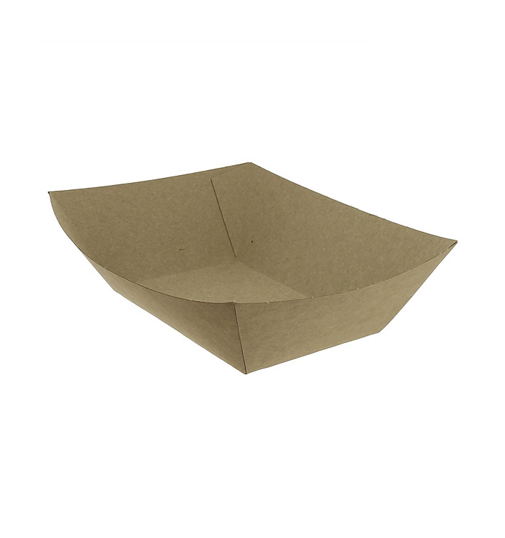 Paper Food Boat Tray Kraft-Kraft 525ml 12,2x8x5,5cm (25 Units) Paper Food Boat Tray Kraft-Kraft 525ml 12,2x8x5,5cm (25 Units)