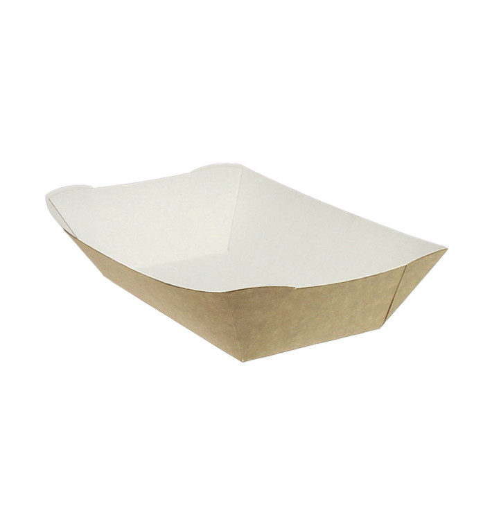 Paper Food Boat Tray Kraft 780ml 15,5x9x5,5cm (25 Units) Paper Food Boat Tray Kraft 780ml 15,5x9x5,5cm (25 Units)
