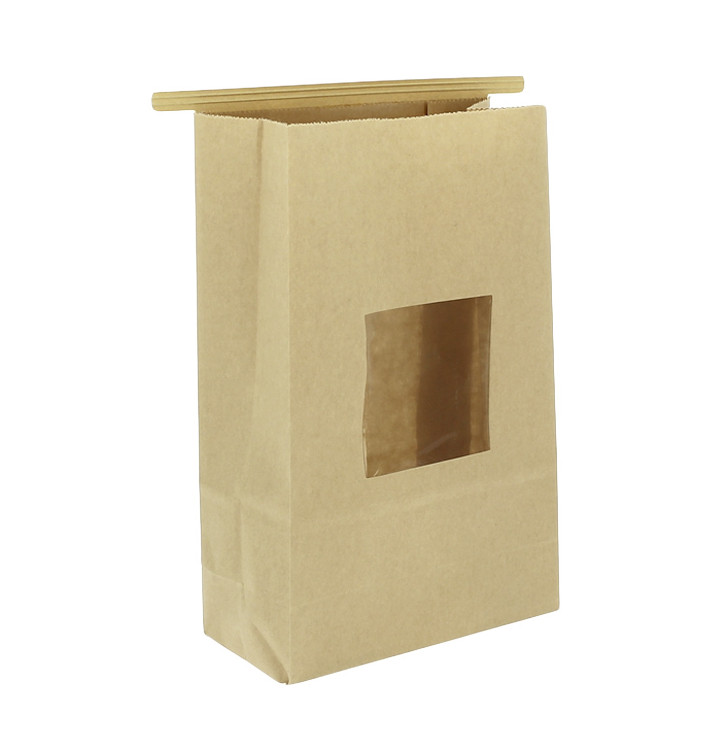 Paper Bag without Handle Kraft and Window 15+7x23cm (1000 Uds) Paper Bag without Handle Kraft and Window 15+7x23cm (1000 Uds)