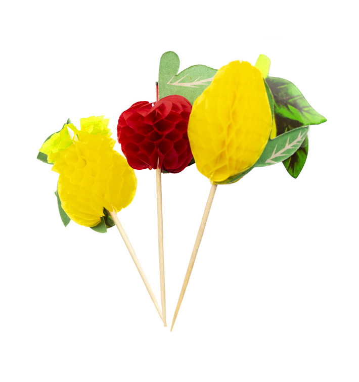 Ice Cream Decorating Set Fruit Design 10cm (100 Units) Ice Cream Decorating Set Fruit Design 10cm (100 Units)