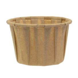 Pleated Kraft Paper Souffle Cup 60ml (5000 Units) 