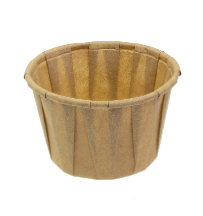Pleated Kraft Paper Souffle Cup 60ml (5000 Units) Pleated Kraft Paper Souffle Cup 60ml (5000 Units)