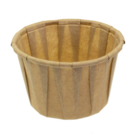 Pleated Kraft Paper Souffle Cup 60ml (250 Units)